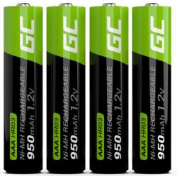 Green Cell Rechargeable HR3 mikro ceruza akku (AAA) 950mAh 4db
