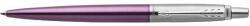Parker Химикалка, 0, 7 мм, сребърен клипс, викторианско виолетово синьо перо, PARKER, "Royal Jotter", синьо 1953190 (1953190)