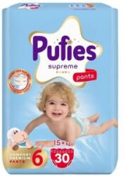 pufies Set 2 x 30 Scutece Pufies Supreme Pants, Marimea 6 Extra Large, 15+ kg (ROC-2xCOR-FIMPFSC161)