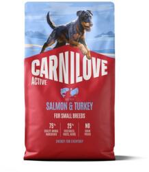 CARNILOVE Active Dog Salmon & Turkey Adult Small Breeds 4 kg lazac és pulyka, felnőtt kis testű kutyák számára