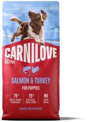 CARNILOVE Active Dog Salmon & Turkey Puppies 12 kg lazac és pulyka, fiatal kölyökkutyák számára