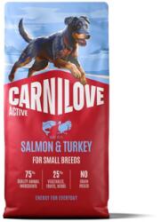 CARNILOVE Active Dog Salmon & Turkey Adult Small Breeds 12 kg lazac és pulyka, felnőtt kis testű kutyáknak