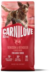 CARNILOVE Active Dog Venison and Reindeer Adult 12 kg szarvasgomba, rénszarvas és vaddisznó, felnőtt kutyák számára