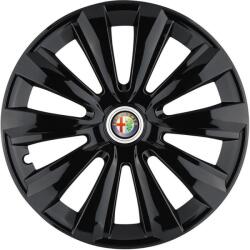 AutoHelix MSA Set 4 Capace Roti, potrivite jantelor de R15, pentru Alfa Romeo, model delta negru (13891)
