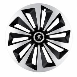 AutoHelix MSA Set 4 capace roti Fox Gri-Negru R17 pentru gama auto Peugeot (15535)
