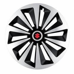 AutoHelix MSA Set 4 capace roti Fox Gri-Negru R17 pentru gama auto Suzuki (15543)