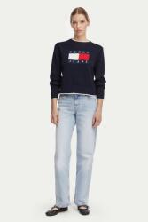 Tommy Hilfiger Női pulóver Tommy Jeans Intarsia Flag Badge DW0DW22316 M INTL tengerkék