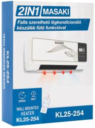  MASAKI KL25-254 2 az 1-ben fali hűtő-fűtő ventilátor 2000W - fehér (8153)