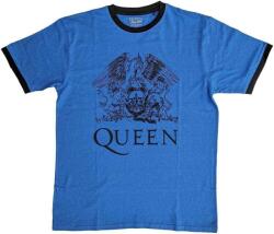 Queen Crest Logo Ringer Blue M Ing (QUTS82MBL02)