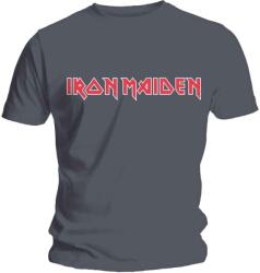 Iron Maiden Classic Logo Charcoal Grey L Ing (IMTEE49MC03)