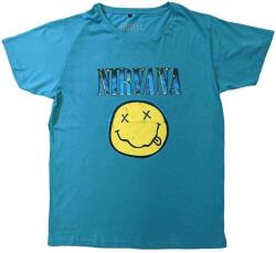 Nirvana Xerox Happy Face Turquoise Blue L Риза (<![CDATA[NIRVTS14MT03]]>)