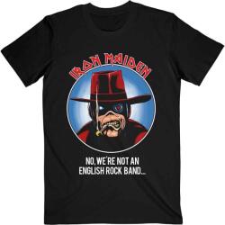Iron Maiden Not An English Rock Band (Back Print) Black M Ing (IMTEE112MB02)
