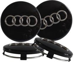 AutoHelix MSA Set 4 Capace Janta Aliaj AUDI 60MM NEGRU (AUD60MMN)