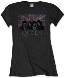 Queen Union Jack Vintage (Retail Pack) Black L Női Ing (QUTSP12LB03)