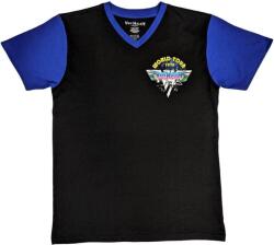 Van Halen 1978 Tour Dates (Back Print Raglan) Black & Purple M Ing (VHRL19MBPU02)
