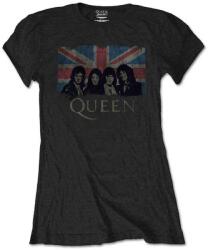 Queen Union Jack Vintage (Retail Pack) Black M Női Ing (QUTSP12LB02)