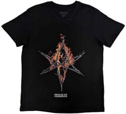 Bring Me The Horizon Flame Hex & Text Logo Black M Ing (<![CDATA[BMTHTS118MB02]]>)