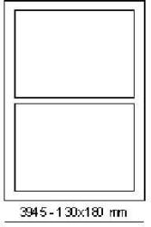 CDRmarket Etichete autoadezive 180 x 130 mm, 2 etichete, A4, 100 de coli (R0100.3945A)