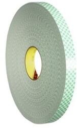 3M 4026 Bandă de spumă adezivă cu două fețe, alb, gro. 1, 6 mm 19 mm x 33 m (7000042390)