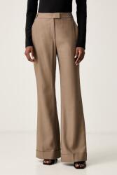 BOSS pantaloni straight pentru femei cu vâscoză Talia5 9BY2-SPDZWO_88X (50564488)
