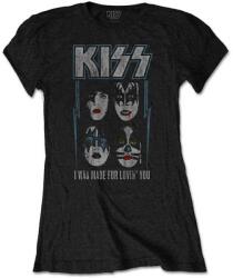 Kiss Made For Lovin' You Black S Női Ing (KISSTS09LB01)