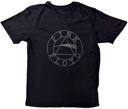 Pink Floyd Circle Logo Hi-Build Black L Ing (PFTEE177MB03)