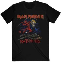 Iron Maiden Number Of The Beast Run To The Hills Distress Black L Ing (<![CDATA[IMTEE145MB03]]>)