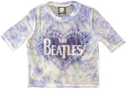The Beatles Heart & Drop T Logo (Mesh) White S Női Ing (BEATMCT559LW01)
