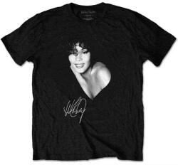 Whitney Houston B&W Photo Rövid ujjú póló Black M (WHITTS05MB02)