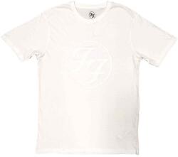 Foo Fighters FF Logo (Hi-Build White-On-White) White L Ing (FOOTS62MW03)