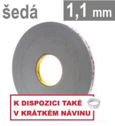 3M VHB 4941-P, gro. 1, 1 mm; gri deschis bandă acrilică dublu adezivă de înaltă aderență 19 mmx 3 m (AA-4941-1903-1)