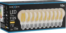 Mexen Vintis 10x LED крушка с нажежаема жичка E27, A60, 12W, Топла - 2700K, 1125 lm, кехлибар (L150-E27-1227-50x10)