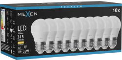 Mexen Nova 10x LED крушка E27, G45, 3W, Топла - 3000K, 315 lm - L101-E27-0330-01x10 (L101-E27-0330-01x10)