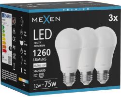Mexen Nova 3x LED крушка E27, A60, 12W, Неутрална - 4000K, 1260 lm - L100-E27-1240-01x03 (L100-E27-1240-01x03)
