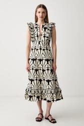 Pedro del Hierro rochie evazată din bumbac PPY2-SUD1ZA_99X (3813593)