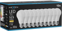 Mexen Nova 10x LED крушка E27, A60, 5W, Топла - 3000K, 525 lm - L100-E27-0530-01x10 (L100-E27-0530-01x10)