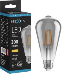 Mexen Vintis LED Жичкова крушка E27, ST64, 4W, Топла - 2200K, 300 lm, опушен - L152-E27-0422-70 (L152-E27-0422-70)