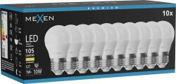Mexen Nova 10x LED Крушка E27, G45, 1W, Топла - 3000K, 105 lm - L101-E27-0130-01x10 (L101-E27-0130-01x10)