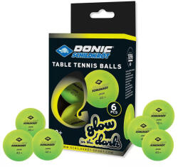 Donic Pingponglabda 40 mm 6 db-os DONIC Glow in the Dark (204400171)