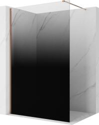 Mexen Kioto стенна част за душ Walk-in 150 x 200 см, омбре черна 8 мм, розово злато (800-150-101-60-76)