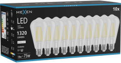 Mexen Vintis 10x LED нажежаема жичка крушка E27, ST64, 10W, Неутрална - 4000K, 1320 lm, (L152-E27-1040-00x10)