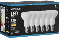 Mexen Nova 6x LED крушка E14, R50, 6W, Топла - 3000K, 630 lm - L103-E14-0630-01x06 (L103-E14-0630-01x06)