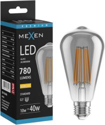 Mexen Vintis LED нажежаема жичка E27, ST64, 10W, Топло - 2700K, 780 lm, пушечен - L152-E27-1027-70 (L152-E27-1027-70)
