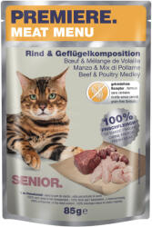 PREMIERE Meat Menu macska tasak senior marha&szárnyas 12x85g