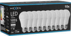Mexen Nova 10x LED крушка E27, A60, 10W, Неутрална - 4000K, 1055 lm - L100-E27-1040-01x10 (L100-E27-1040-01x10)