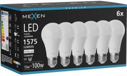 Mexen Nova 6x LED крушка E27, A60, 15W, Неутрална - 4000K, 1575 lm - L100-E27-1540-01x06 (L100-E27-1540-01x06)
