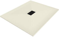 Mexen Hugo правоъгълна душ кабина SMC 120 x 100 см, бежова, черна капачка - 42691012-B (42691012-B)