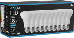 Mexen Nova 10x LED крушка E27, R63, 10W, Студена - 6500K, 1055 lm - L104-E27-1065-01x10 (L104-E27-1065-01x10)