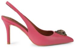 Kurt Geiger London pantofi cu toc stiletto din piele Belgravia Sling 85 Pink Comb Leather 9BY2-OBDYLA_30X