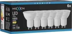 Mexen Nova 6x LED крушка GU10, 10W, Топла - 3000K, 1055 lm - L108-GU10-1030-01x06 (L108-GU10-1030-01x06)